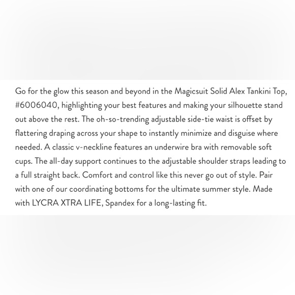 NWT Magicsuit Alex Tankini Swim Top - Picture 10 of 14